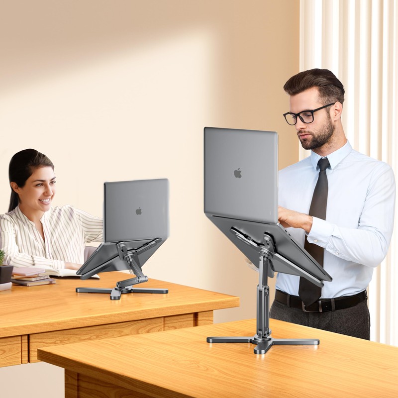 FoldWise X Laptop Stand for Desk - 100% Aluminum, 360°
