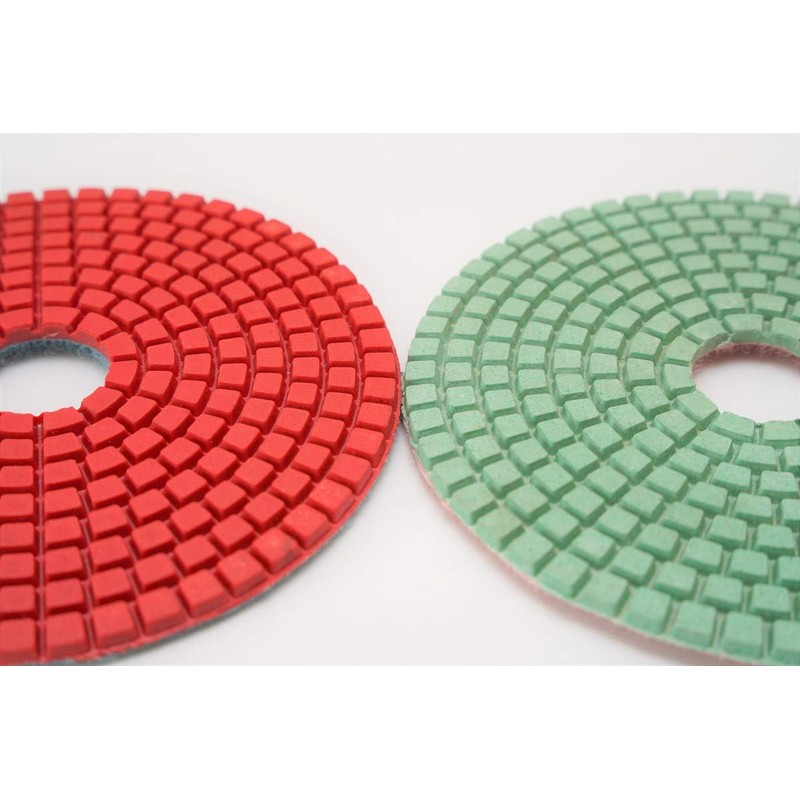 6 Pcs Diamond Polishing Pads for Marble 125mm (#400 #800