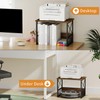VYUOL Printer Stand for Desk, Desktop Printer Stand Shelf Organzier