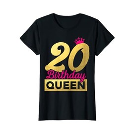 20th Birthday Gift Vintage 2005 Birthday Queen Crown T-Shirt