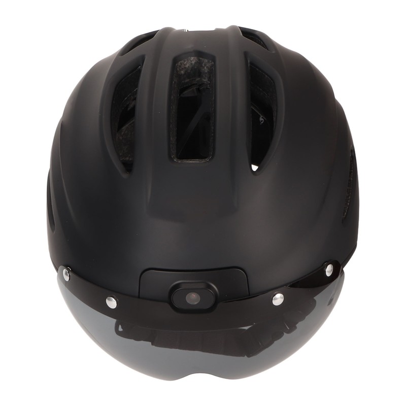 Smart Bicycle Helmet 4K HD Camera Magnetic Goggles Emergency Storage