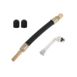 Motoforti 1set 90 Degree Copper Tire Valve Extension with Durable Plastic 140mm Tyre Valve Inflation Adapter for Car Motorcycle RV Truck Bike