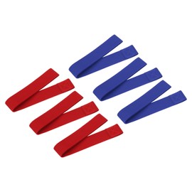 PATIKIL Towel Bands, 6 Pack Stretchable Towel Clips Cruise Essentials Windproof Beach Towel Straps for Beach Cruise Pool Chairs, Blue, Red