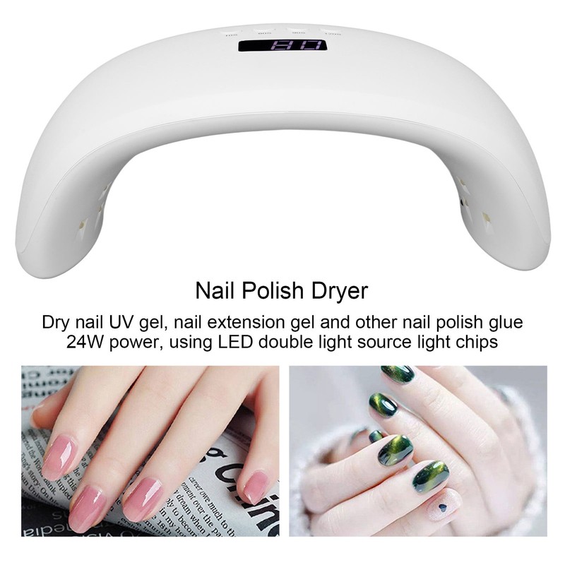 Nail Polish Dryer 24W Power 21pcs Light Chips Smart Sensing