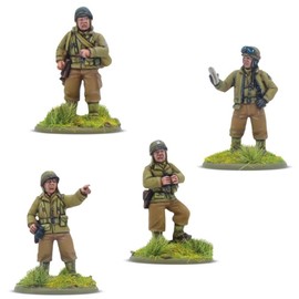 US Army Platoon Commanders - 28mm Scale Miniatures for Bolt Action Highly Detailed World War 2 Miniatures for Table-top Wargaming