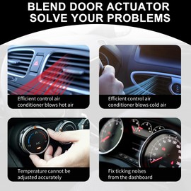 Partuto HVAC Heater Blend Air Door Control Actuator No.68164958AA - Car Air Door Actuator - for Dodge Dart 2012-2016 Plastic Black - 1 Pc