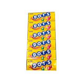 DOTS Individually Wrapped Candy - Original Gummy Candy Flavors - Cherry, Lime, Orange, Lemon & Strawberry - Gluten Free, Kosher & Peanut Free Gumdrops - Bulk 24ct, 2.2oz Dots Candy Boxes