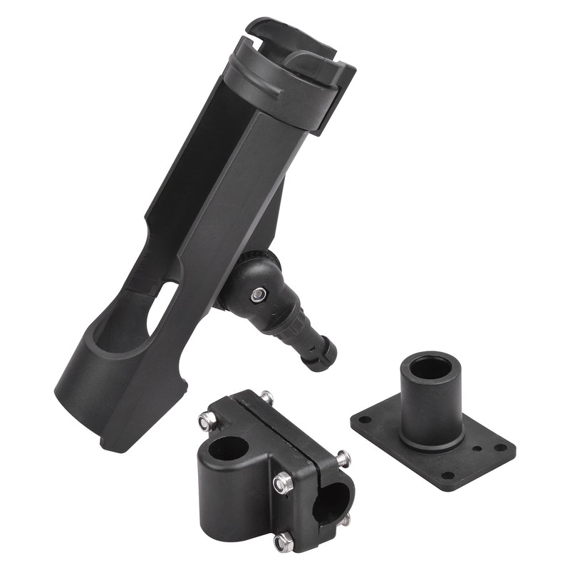 Fishing Boat Rods Holder with Large Clamp Opening Adjustable 360