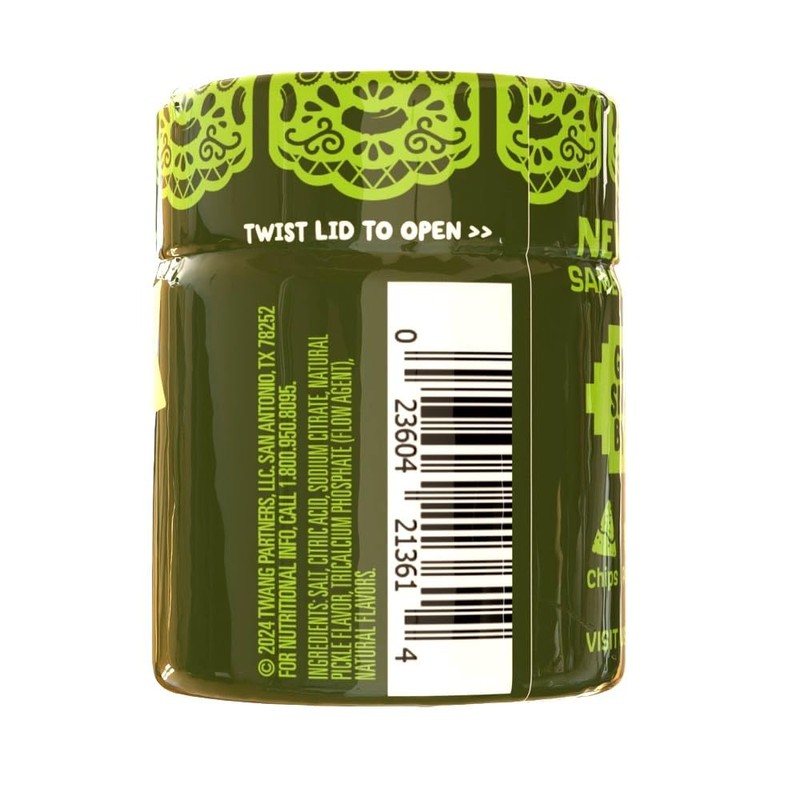 Twangerz Pickle Seasoning Salt Snack Topping, 1.15-Ounce Shaker (Pack of