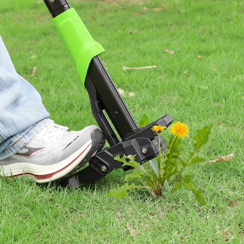 DEWINNER 4-Claw Stand Up Weed Puller Tool, 34'' Heavy Duty