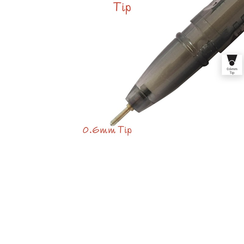 SAINO Aone Ballpoint Pens, BLUE, 0.6mm Fine Point, Pack of