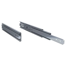 TCH Hardware - 1 Pair Heavy Duty 12" Inch Drawer Slides | Full Extension with Over Travel | Heavy Duty Steel Drawer Slide - 130lb Load Capacity | Side Mount Ball Bearing Drawer Rails