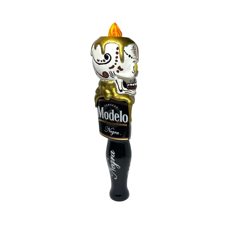 Modelo Negra Dia De Los Muertos Skull Tap Handle |