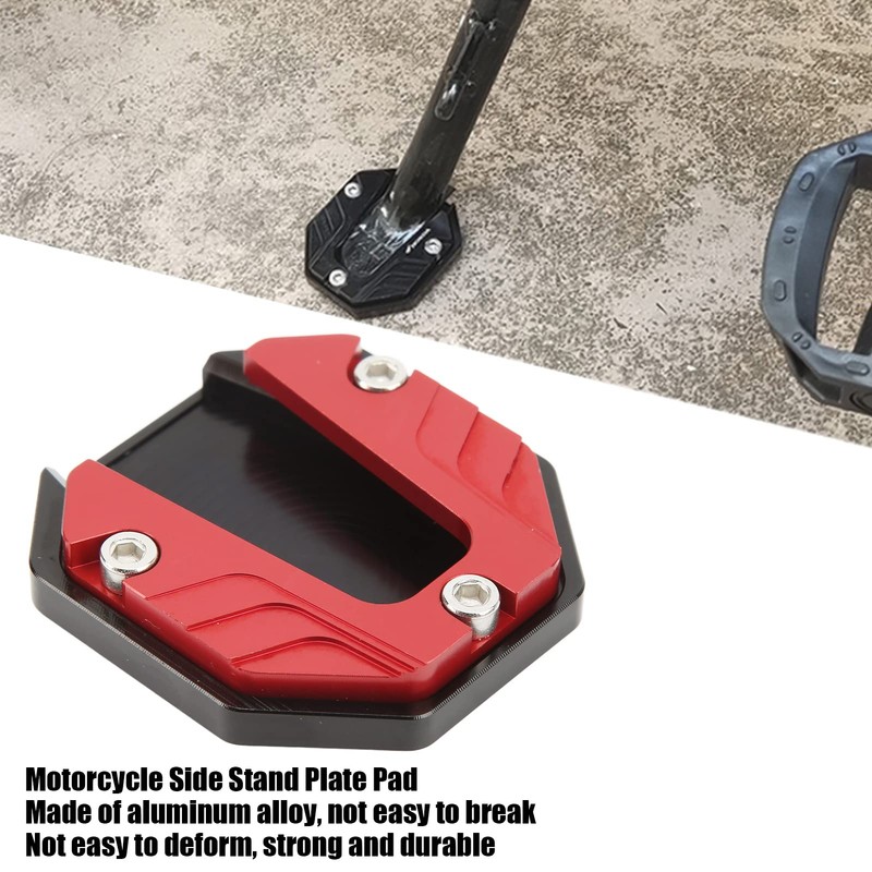 EIMSOAH Motorcycle Side Stand Plate Pad, High Strength Kickstand Pad