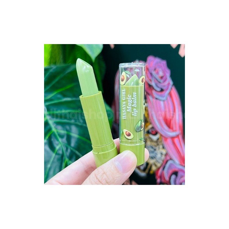 Avocado Color Changing Lip Balm Hasaya Lip Balm Lip Nourishing