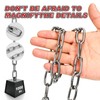 3/16in-13ft,304 Stainless Steel Link Chain, Small Heavy Duty Dog Chain,Metal