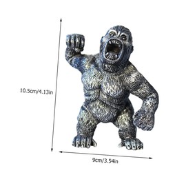 CORHAD 1PC Gorilla Tea Pet Decoration Creative Tea Pet Figurine for Home Car Decor Color Sturdy Vivid Design Present for Friends Family Random Color