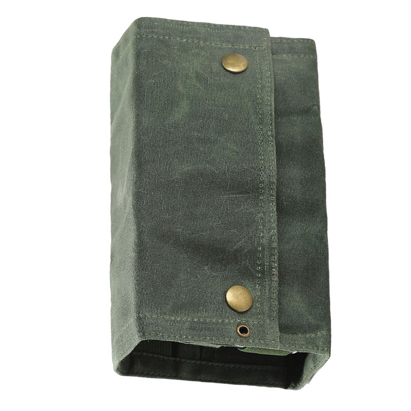 Outdoor Spice Bottle Bag Foldable 9 Pockets Portable Canvas Seasoning