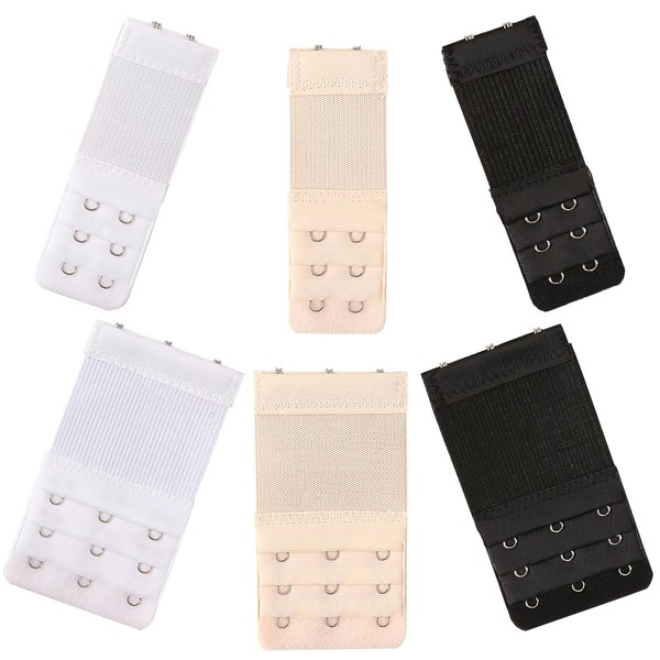 MOGITO 6 Pieces Bra Extenders, Bra Extender 3 Rows 2
