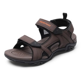 DREAM PAIRS Sandalias Deportivas de Hombre con Punta Abierta para Senderismo Agua Playa, Sandalias de Verano Atlético Arco Soporte,Size 29.0 cm,Marrón,SDSA228M
