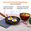 Egg Rings 3.5 Inch 4 Packs for Non-Stick Roasting Egg