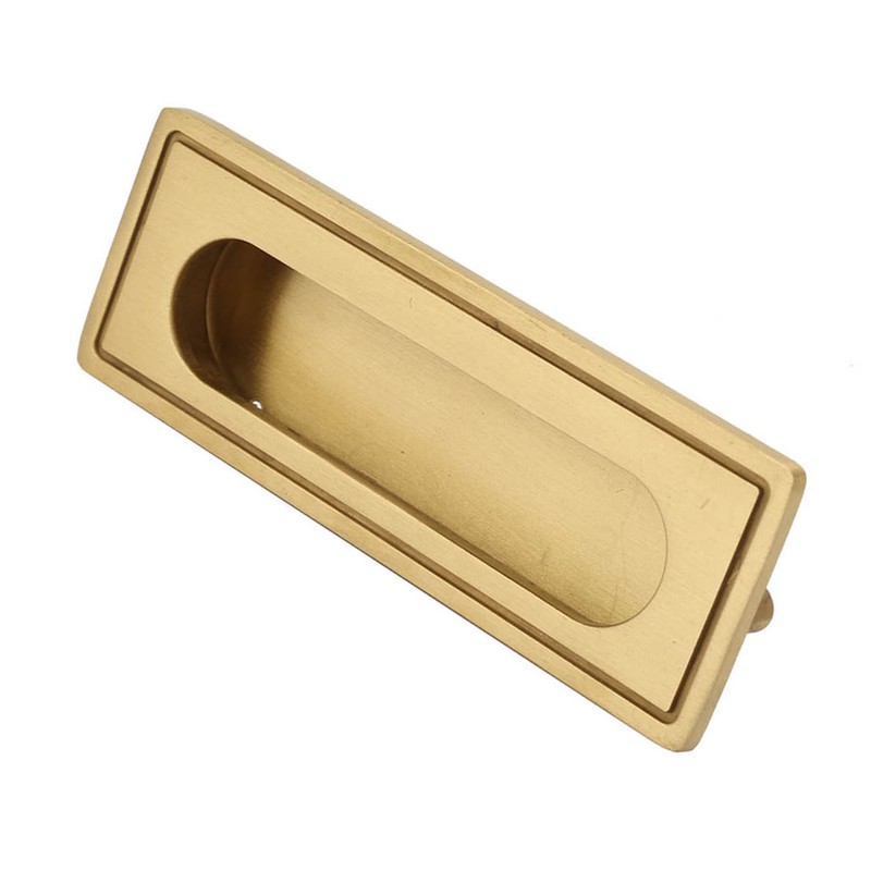 Brass Recessed Furniture Handle Kitchen Cupboard Cabinet Wardrobe Drawer Pulls