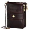 Leather Mens Wallet RFID Blocking Soft Genuine Gents Wallet with