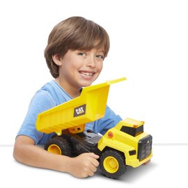 CAT Construction Toys, Power Haulers Dump Truck, Realistic Lights and Sounds, Motion Drive Technology, Working Features, & Realistic Construction Experience.