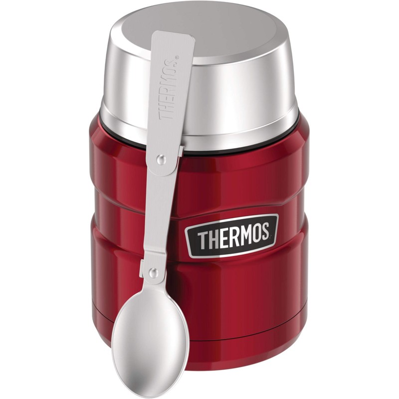 Thermos Stainless King Vacuum Insulated Food Jar, 470ml, Red, SK3000RAUS