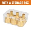 SUNGATOR 6-Pack 1/2" PEX to 1/2" Female NPT Brass Fittings,