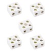 uxcell 2 Way Ceramics Terminal Blocks High Temp Porcelain Ceramic
