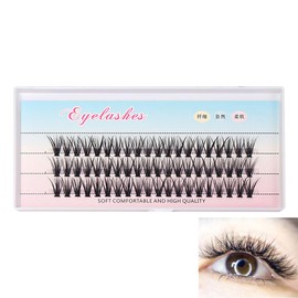 30 D Hot Melt False Eyelashes New "False" Professional Grade Tiered False Eyelashes - Self and Perfect Positioning Natural & K-pop Eyelashes Ultra Light Handmade Delicate (12mm)