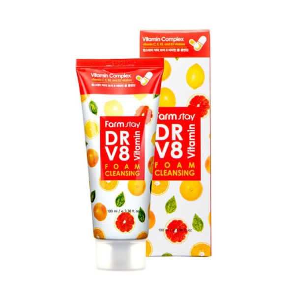 Farmstay Doctor V8 Vitamin Foam Cleansing 100ml / 팜스테이 닥터