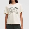 Lululemon Relaxed-Fit Cotton Jersey T-Shirt GraphicButter Cream size 4 nwt