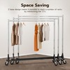 HOKEEPER Commercial Z Base Garment Rack Hold 500LBS Heavy Duty