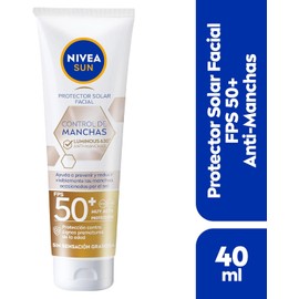 NIVEA Protector solar anti manchas Luminous630 FPS50 (40 ml) con ácido hialurónico, vitamina E, textura ligera, refrescante y sin sensación grasosa