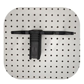 Hammy3DPrints Mount for Barrett MRAD 300WM/7mm Mags - Pegboard/Metal Pegboard/Skadis/etc. | Magazine Holder Storage Rack (Heavyweight Diamond Plate Steel)