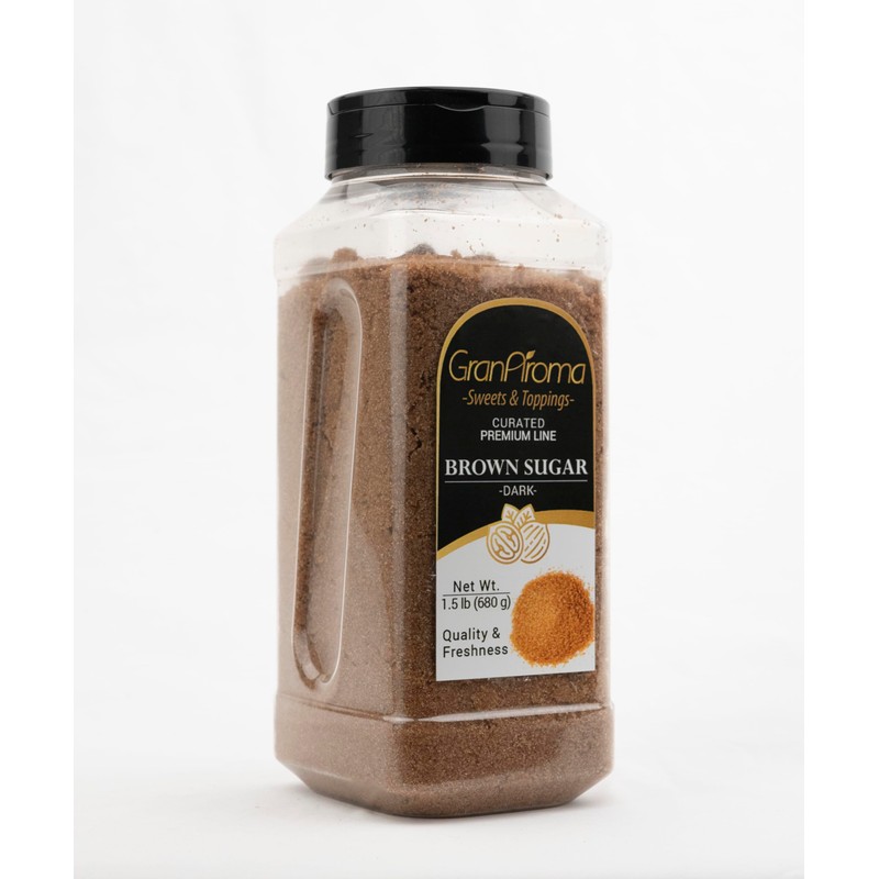 GranAroma Dark Brown Sugar, Has Molasses, Sweet & Rich (1.5