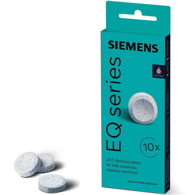 Siemens TZ80001B Cleaning Tablets EQ Bean to Cup Coffee Machines,