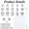 viallolipa 36Pcs Fake Belly Piercing, Fake Nose Piercing Studs Eyebrow