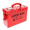 WISAMIC Group Lockout Tagout Lock Box: with 13 Slots Portable