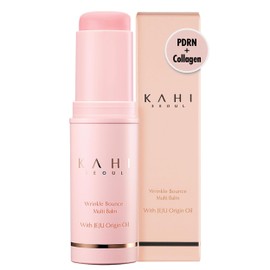KAHI Wrinkle Bounce Multi Balm Stick | PDRN Collagen Wrinkle Stick | Korean Skin Care |All-in-One Hydrating Lip Balm Eye Cream Neck Cream Make Up Base & Face Mist Moisture Balm