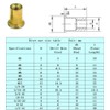 Zinc Plated Carbon Steel Rivet Nut Flat Head Insert Nut