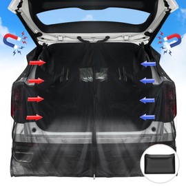 TZEKING Tailgate Mosquito Net, Wing Door Boot Cover, Sun Protection, Magnetic, Tailgate Shade Net, Boot Cover, Sun Protection, Magnetic Fly Screen Mesh, Mosquito Net for Roof Camper