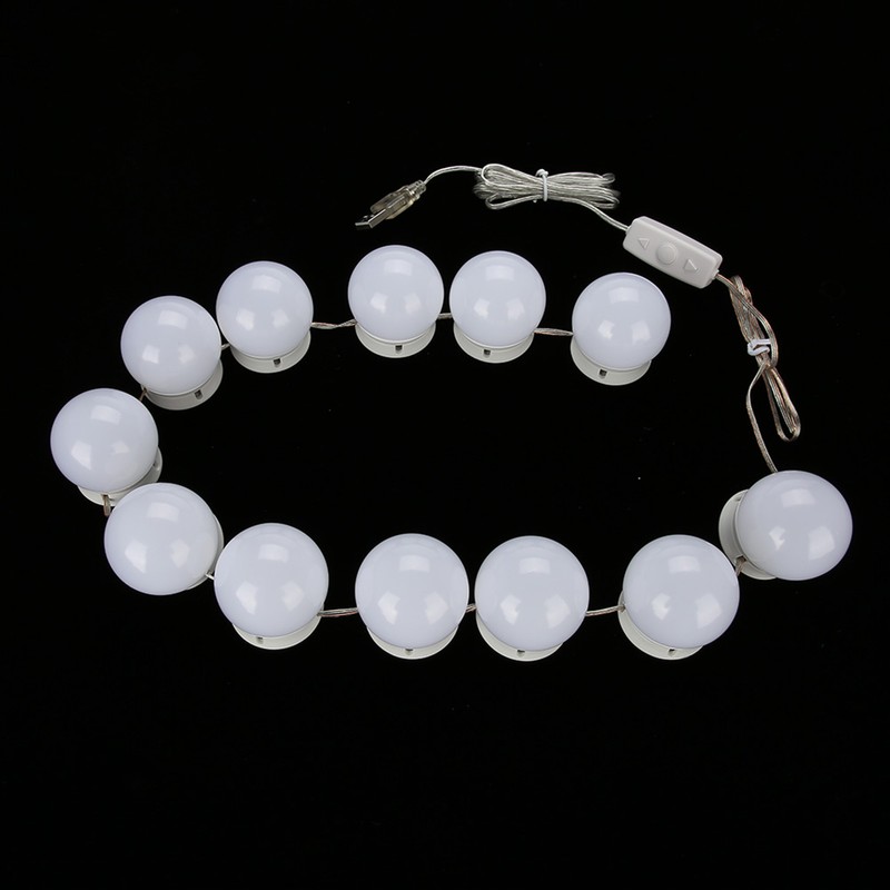 12Pcs LED Mirror Light Lamp Vanity Kit for Makeup Dressing