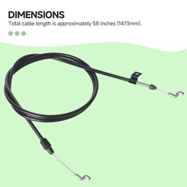 Aigemsi GX23336 Control Cable Compatible with John Deere JS25 JS28 JS35 JS45 JM26 JM36 Walk-Behind Lawn Mowers, Replaces GX23336 and GX22826 Operator Presence Cable
