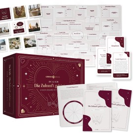 LEBENSKOMPASS Vision Board Set for Couples "Our Future" - Craft a Common Vision Board and Manifest Your Life and Dreams - for Partners and Couples, Anniversary Gift