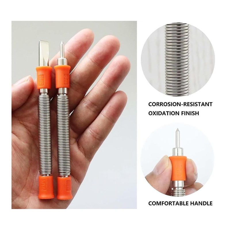 2Pcs Spring Tool Kit 5/16-Inch Chisel and 1/8-Inch Center Punch