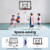 DYRABREST Wall Mounted Basketball Hoop, Heavy-Duty Backboard with Spring Rim