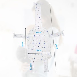 Aolso Baby Bath Net, Newborn Baby Bath Seat Support Baby Bather Net for Bathtub, Baby Bath Pad Non Slip Bath Seat Net, Bathtub Support Net Adjustable Bathtub Cushion Net for 6-24 Months